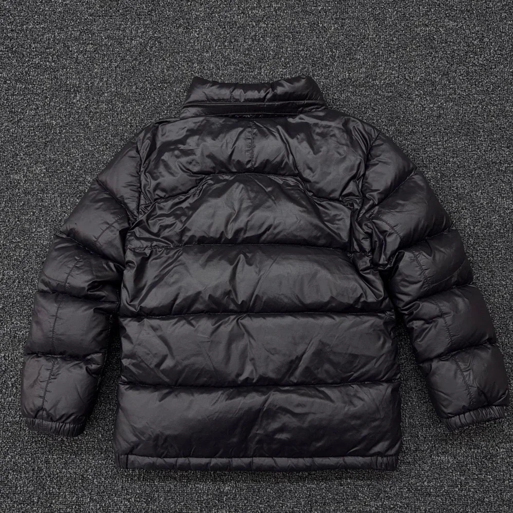 Polo Ralph Lauren Kids Black Puffer Jacket Size S 8‎ Red Pony Quilted No Hood